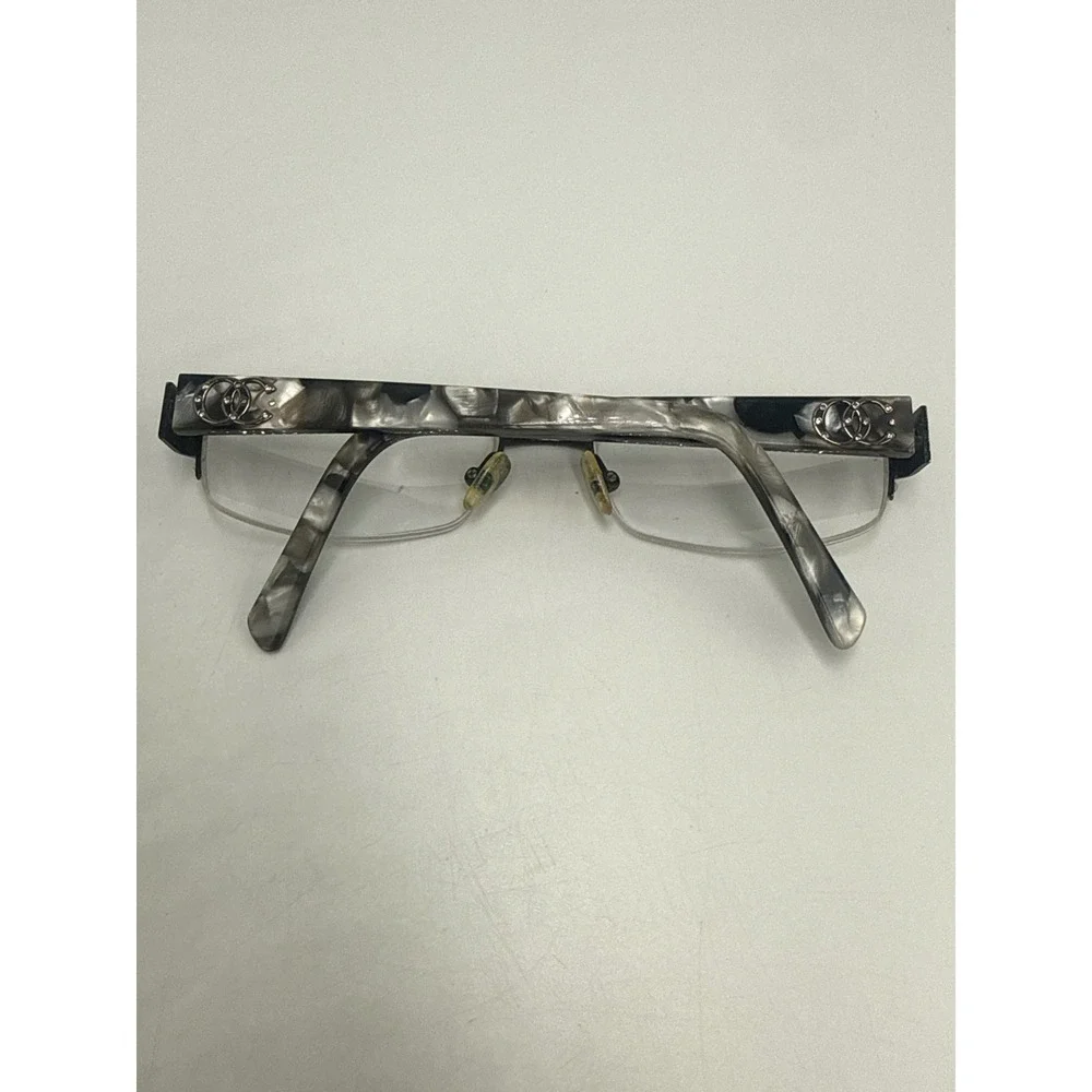 Oleg Cassini OC0426 001 Eyeglasses Frames Semi Rimless Grey Marble 53-18-135